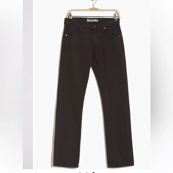 NWT MOTHER The Down Low Sweet Tooth Skimp Jeans Black Straight-LegSz 31 & 32